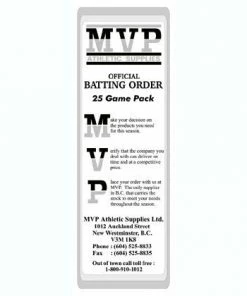 MVP Athletic Supplies Training And Coaching Aids Line Up Cards