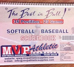 MVP Athletic Supplies MVP 16 Position Softball / Baseball Scorebook Training And Coaching Aids