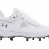Under Armour Glyde Metal Women's Cleats White 2 Under Armour Glyde Metal Women's Cleats White