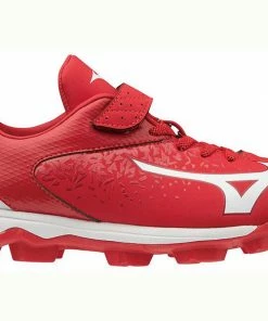 Footwear Mizuno Wave Select Nine Youth Molded Cleats Red
