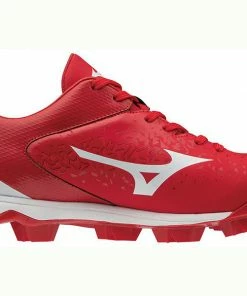 Mizuno Wave Select Nine TPU Low Men's Molded Cleats Red