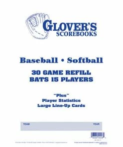 Glover's Scorebook Refill Sheets