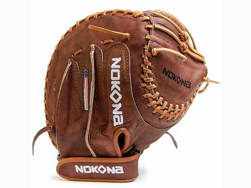Nokona Walnut 32.5" Fastpitch Catcher's Mitt Gloves & Mitts 3 Nokona Walnut 32.5" Fastpitch Catcher's Mitt Gloves & Mitts