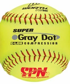 Worth SX Super Gray Dot SPN Softball Softballs