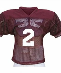 MVP Athletic Supplies Men's Solid Shoulder Football Practice Jersey