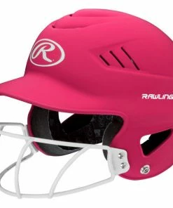 Batting Helmets Rawlings Highlighter Helmet With Mask