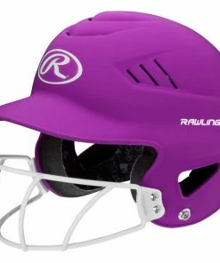 Batting Helmets Rawlings Highlighter Helmet With Mask